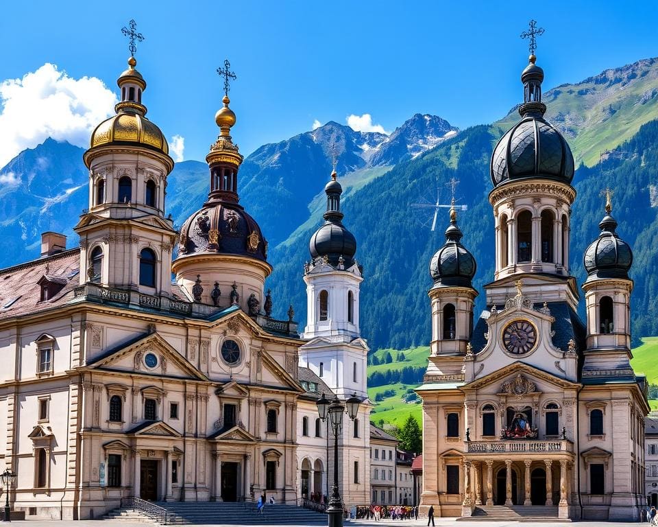 Barocke Kirchen in Innsbruck, Österreich