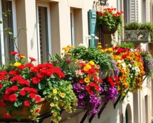 Blumenkästen für Balkone: So kombinieren Sie Farben richtig