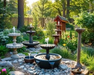 DIY-Gartenbrunnen: Ideen für plätschernde Ruheoasen