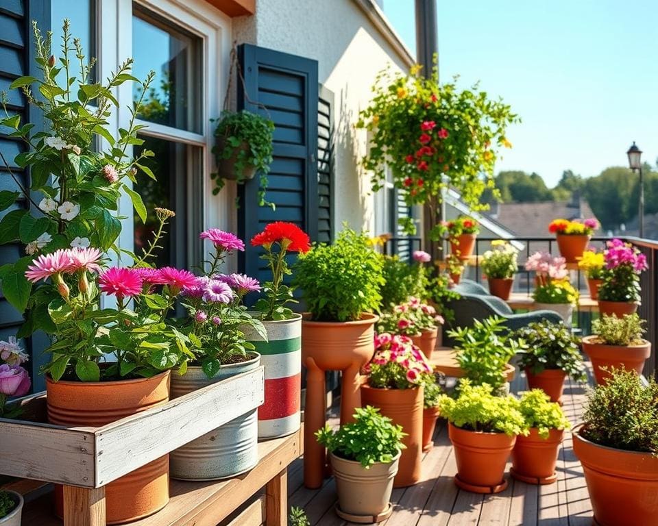 DIY-Pflanzgefäße: Kreative Projekte für Balkon und Terrasse