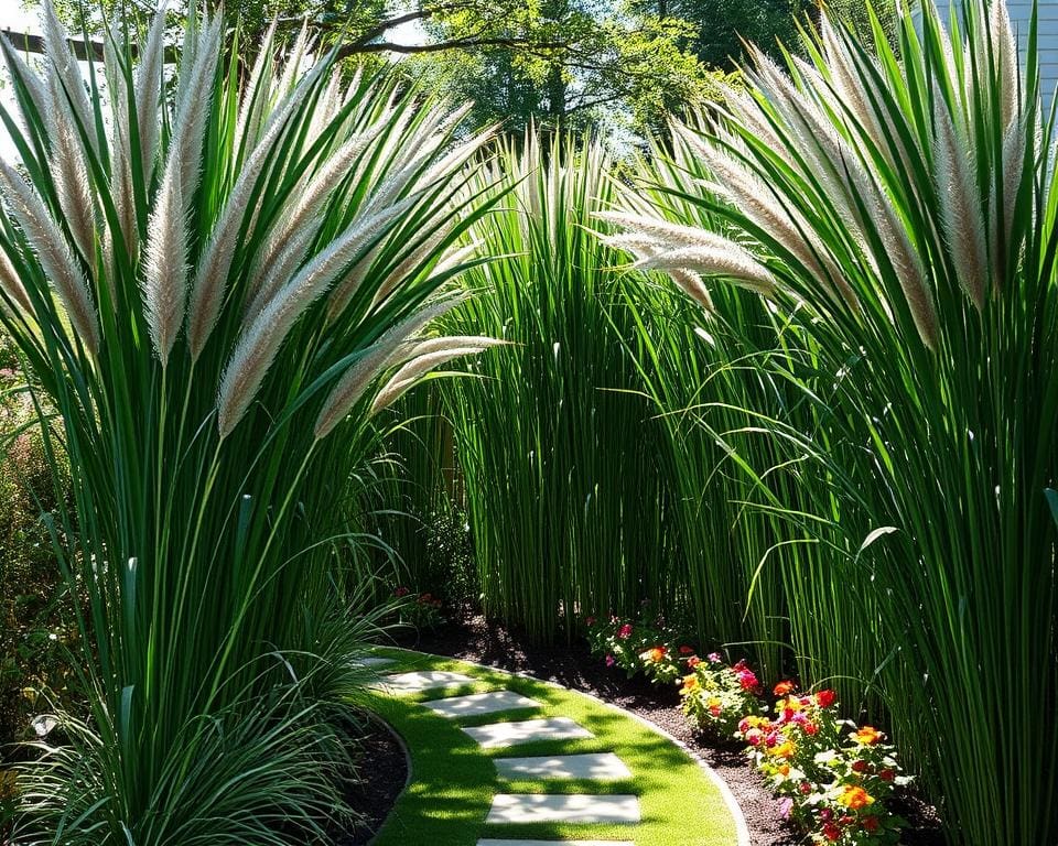 Gräser als Sichtschutz im Garten