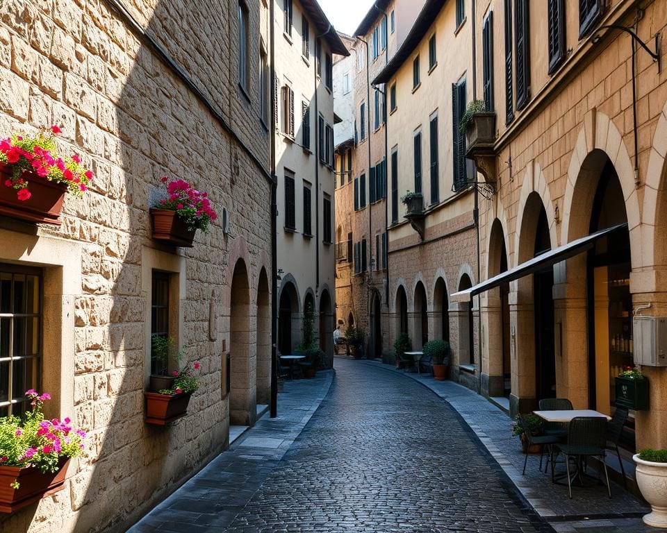 Historische Gassen von Lucca, Italien