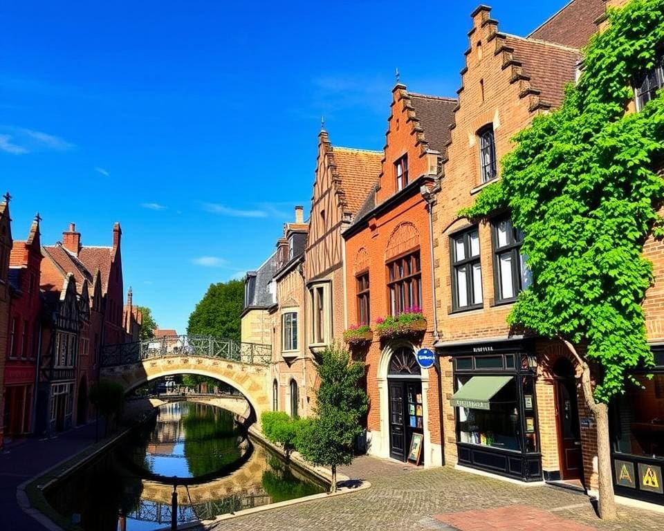 Historische Viertel in Brügge, Belgien