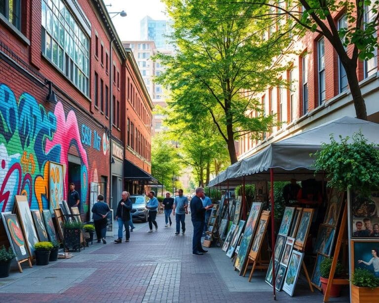 Kreative Kunstszene in Portland, Oregon