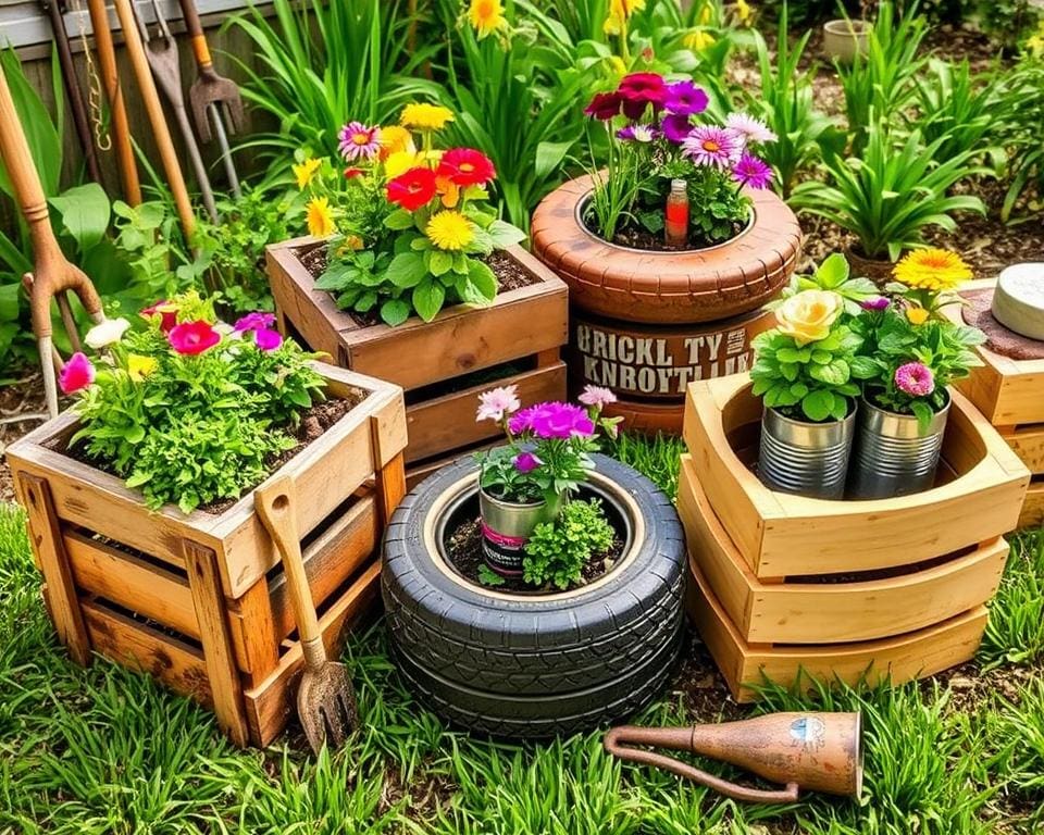 Kreative Upcycling-Ideen im Garten