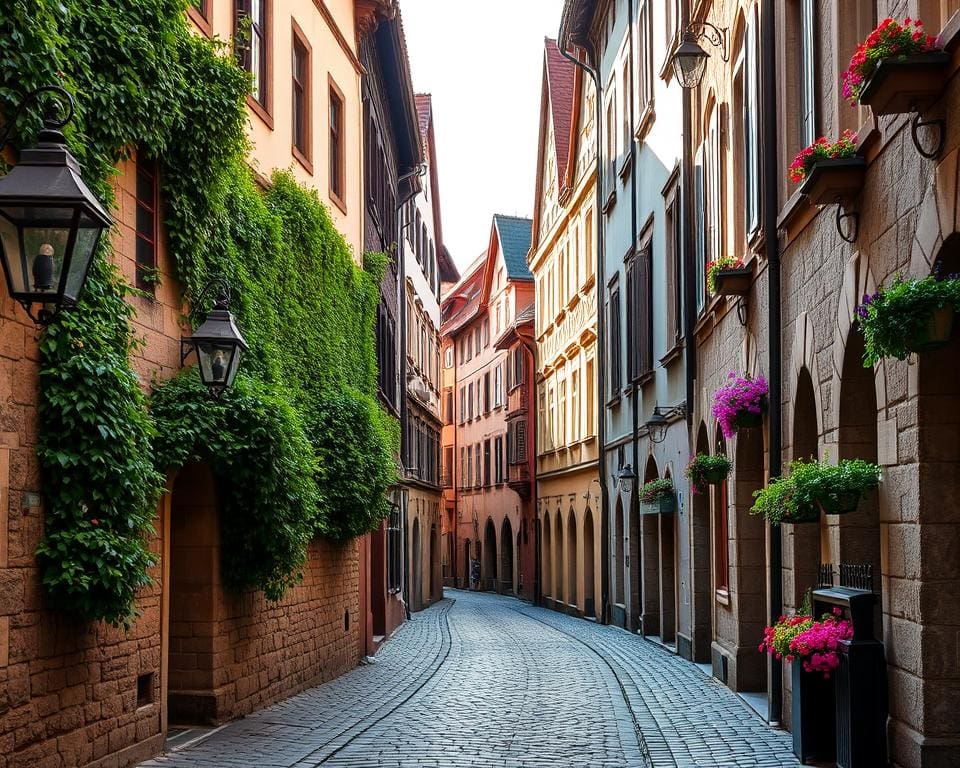 Mittelalterliche Gassen in Sibiu, Rumänien