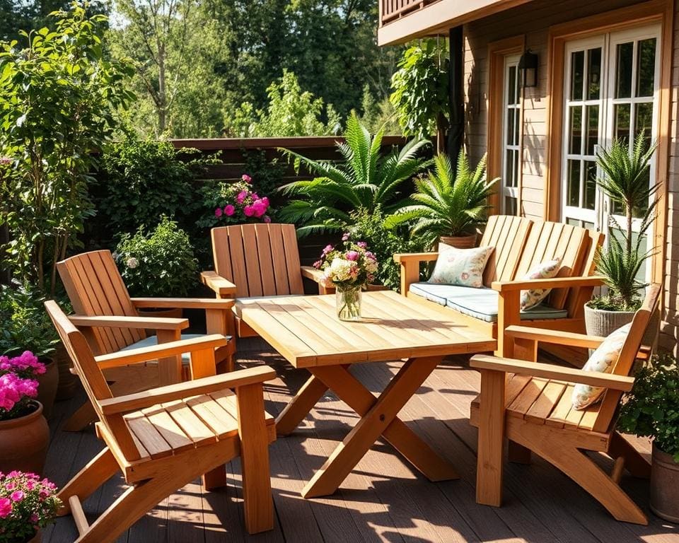 Nachhaltige Holzmöbel für die Terrasse