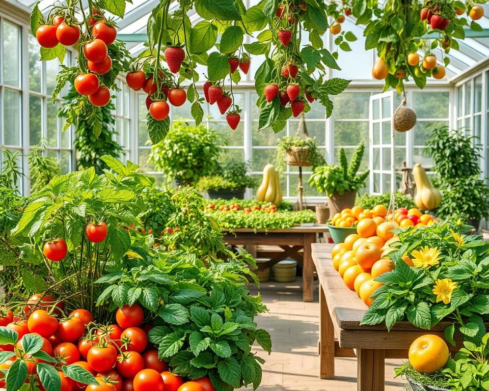 Obst und Gemüse im Wintergarten: Ernte das ganze Jahr