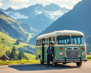 Oldtimer Bus mieten mit Fahrer Schweiz