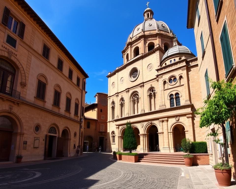 Romanische Bauwerke in Perugia, Italien