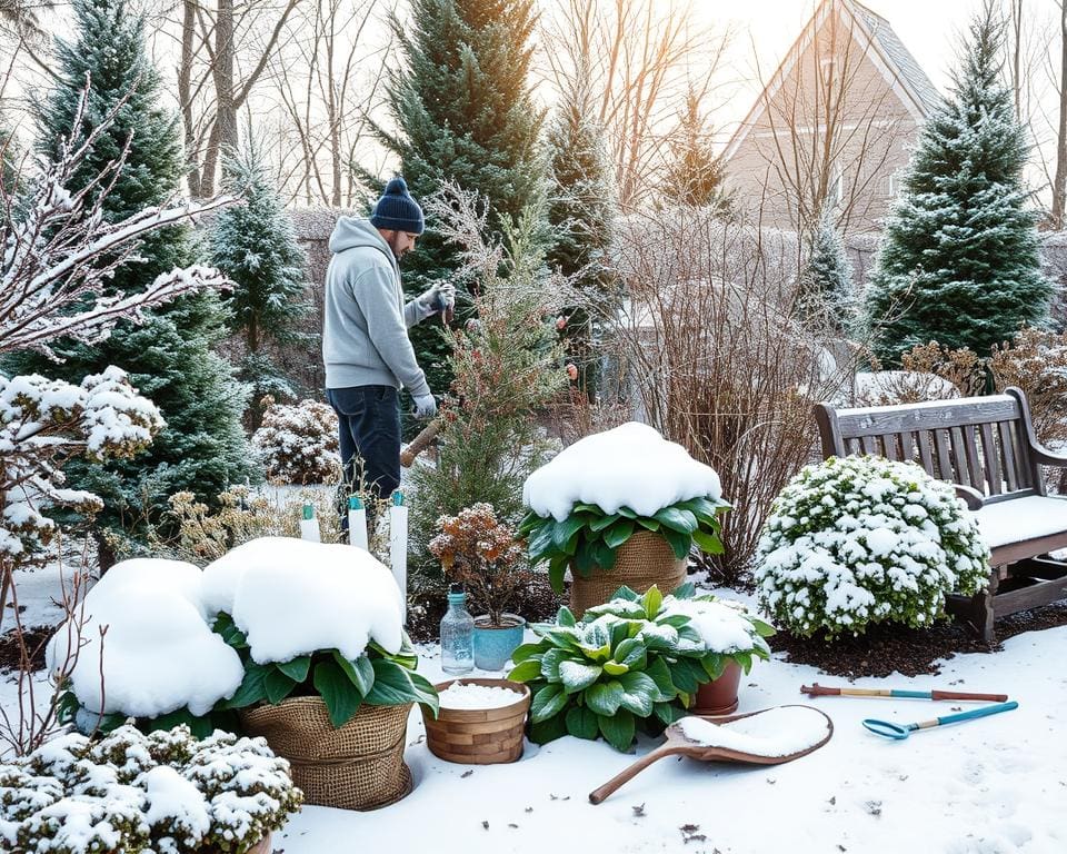 Tipps zur Pflege von Gartenpflanzen im Winter