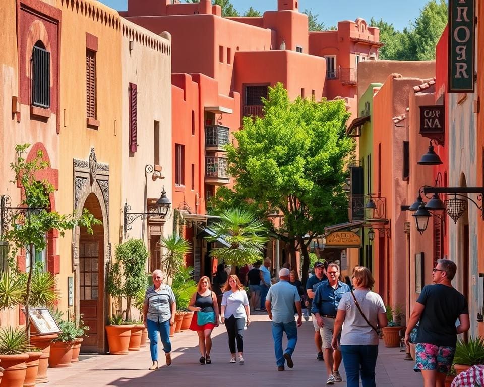 Bunte Architektur in Santa Fe