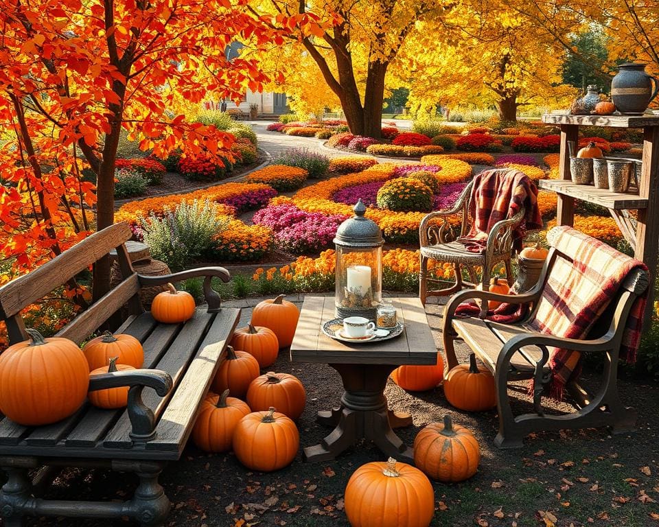 Herbstdeko im Garten