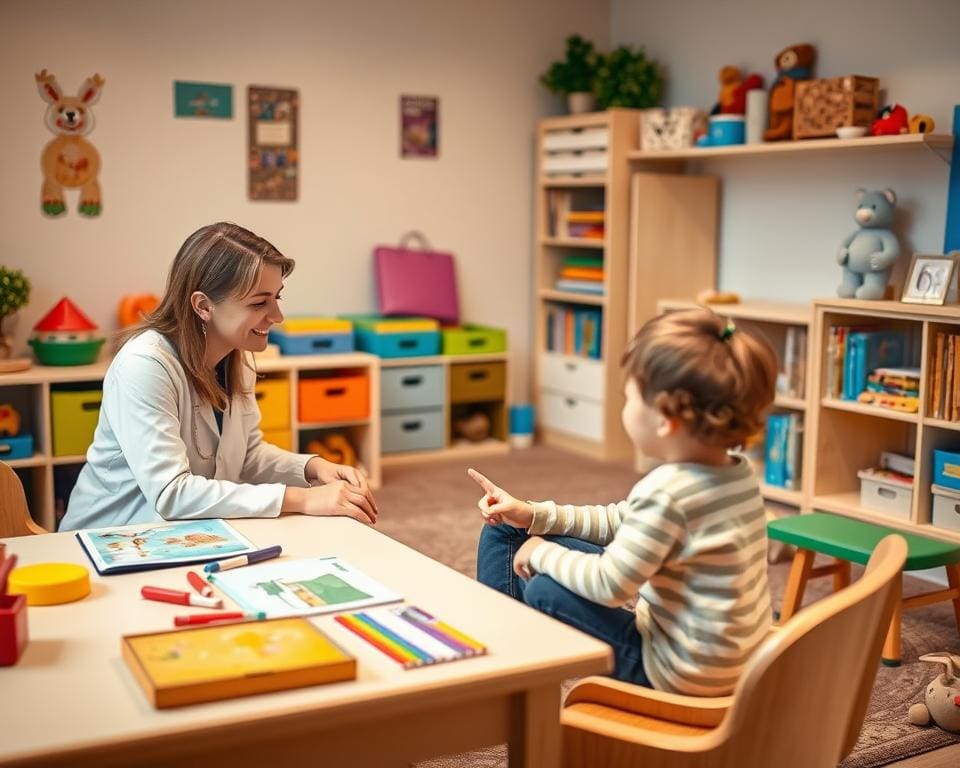 Logopäde in der Sprachtherapie