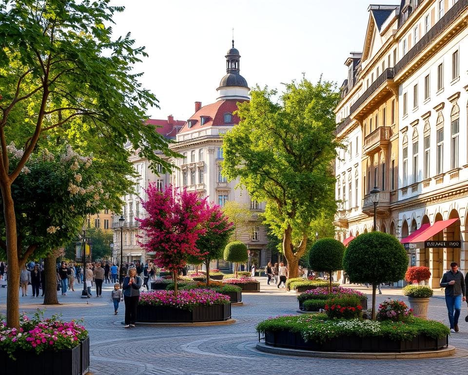 Prachtvolle Boulevards in Zagreb, Kroatien