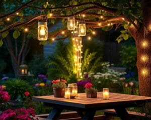 DIY-Outdoor-Lampen: Stimmungsvolle Beleuchtung für den Garten