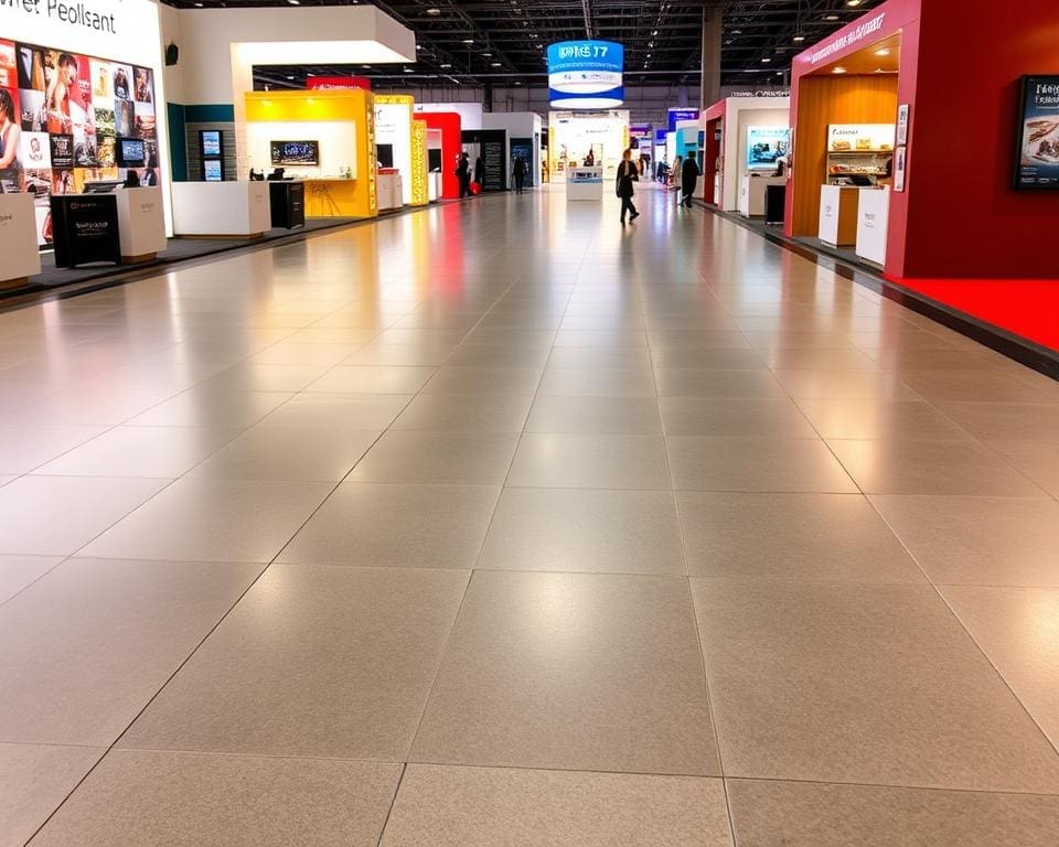 Stand-On Messeboden: Pflegeleicht und widerstandsfähig