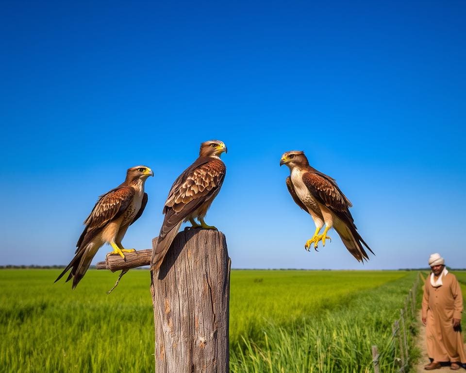 Greifvögel in der Falknerei