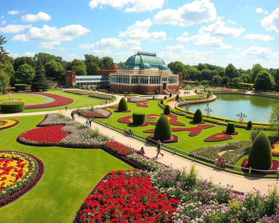 Historische Gärten in Kew, London, England