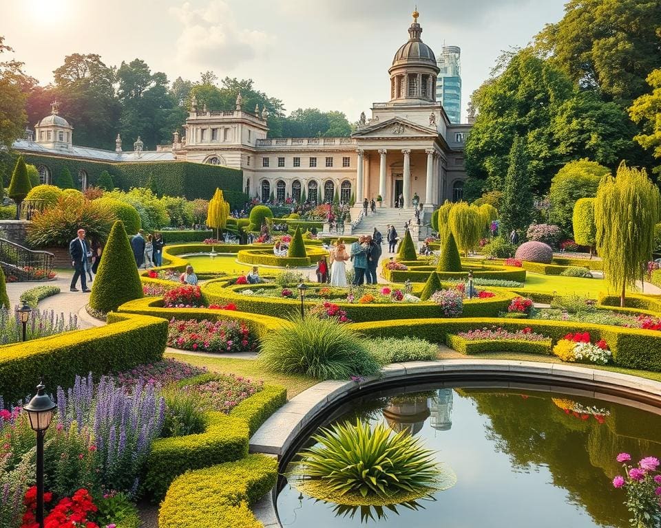 Historische Gärten in Kew, London, England