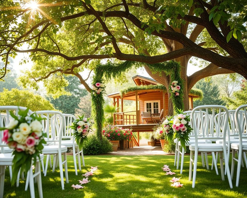 Hochzeitsplanung für eine Gartenhochzeit