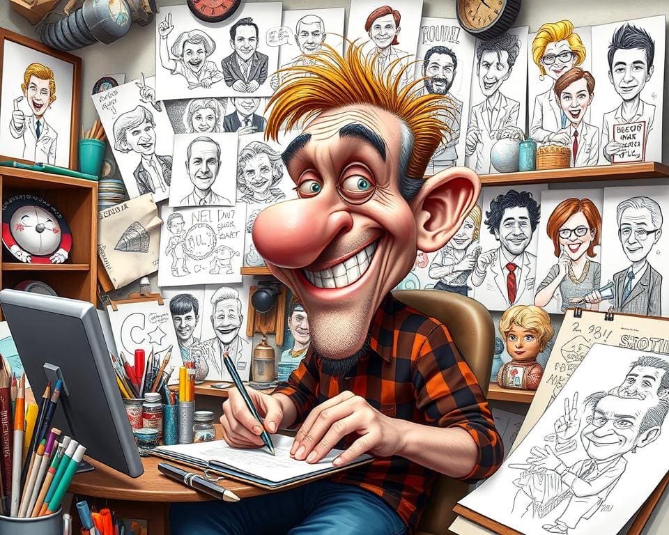 Karikaturist: Gesellschaftskritik durch humorvolle Zeichnungen