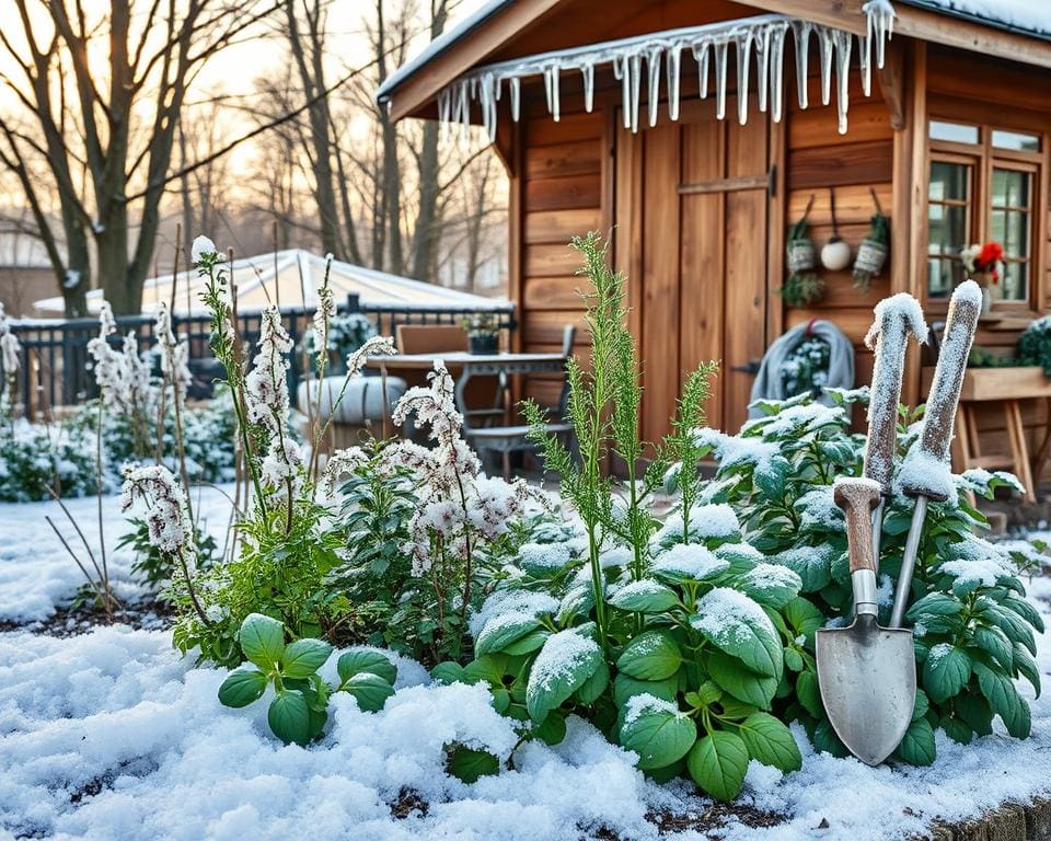 Kräuterpflege im Winter