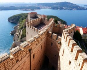 Mittelalterliche Mauern in Dubrovnik, Kroatien