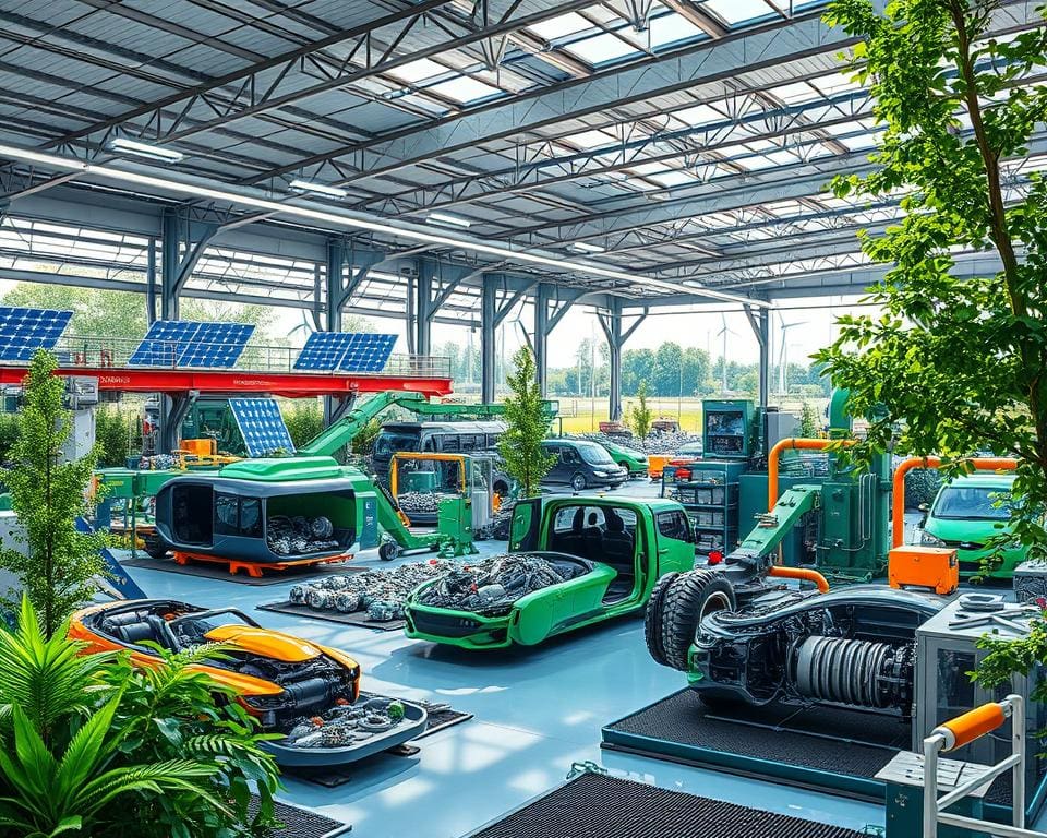 Recyclingmethoden in der Automobilindustrie