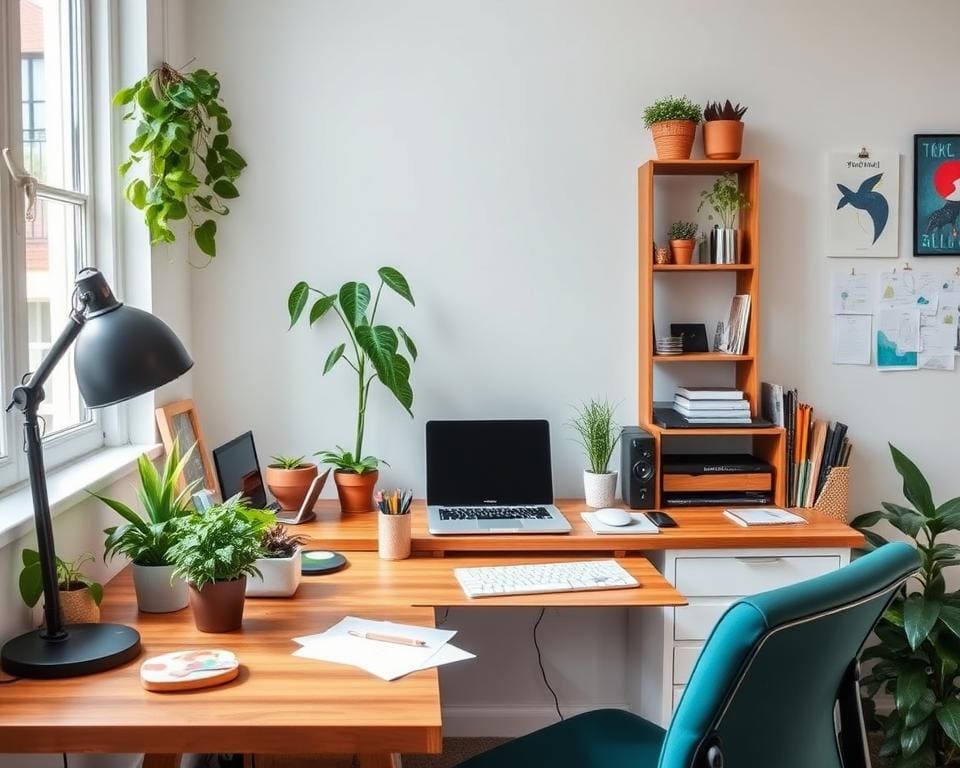 Schreibtisch im Homeoffice gestalten