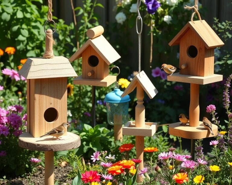 Vogelfutterstationen selbst bauen: Mehr Vögel in Ihren Garten holen