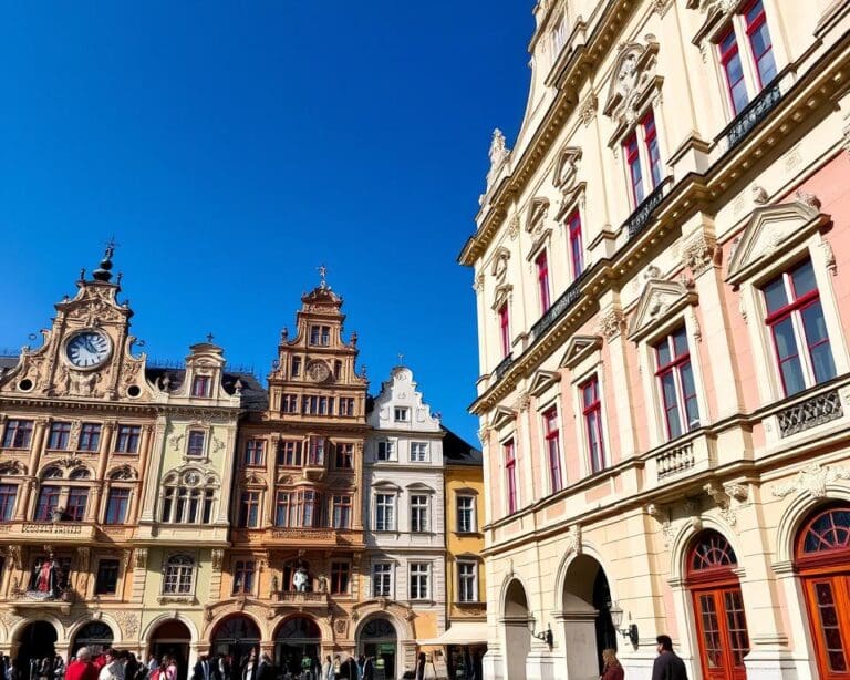 Barocke Fassaden in Graz, Österreich