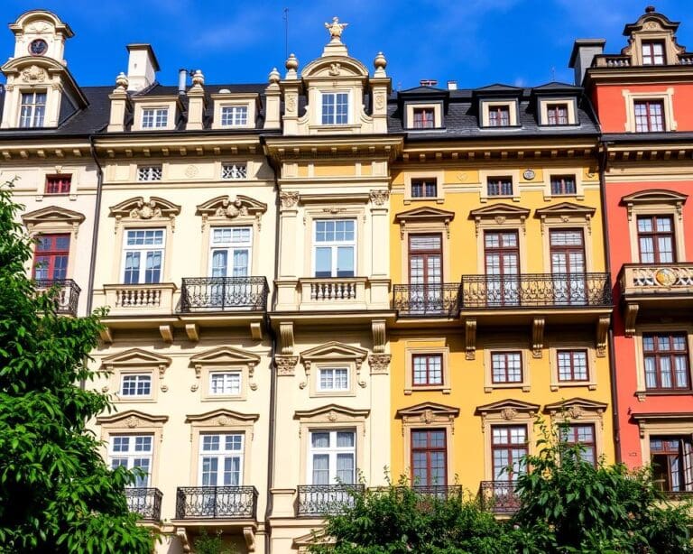 Barocke Fassaden in Salzburg, Österreich