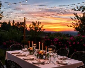 Die besten Orte für stilvolle Outdoor-Dinner