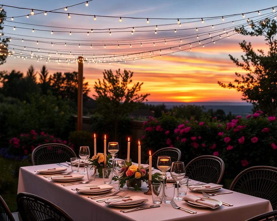 Die besten Orte für stilvolle Outdoor-Dinner