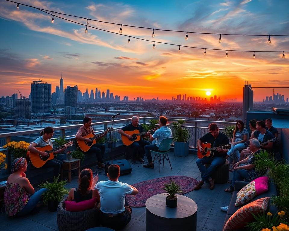 Die schönsten Rooftop-Spots für Livemusik-Abende