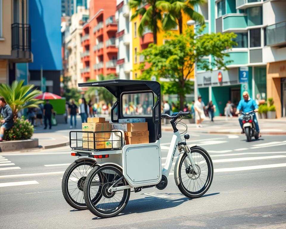 Elektrische Lastenräder für urbane Lieferdienste