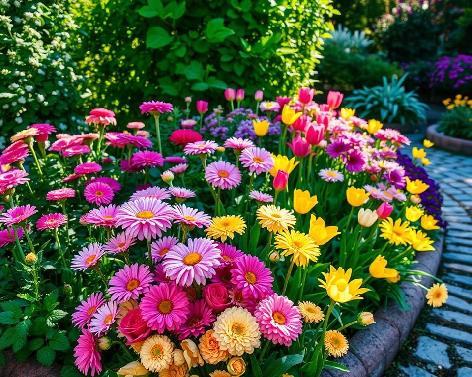 Farblich passende Blumenbeete: Die besten Kombinationen