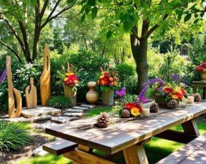 Gartendeko aus Naturmaterialien selbst gestalten