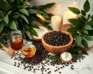 Gesichtspeelings mit Kaffee selber machen