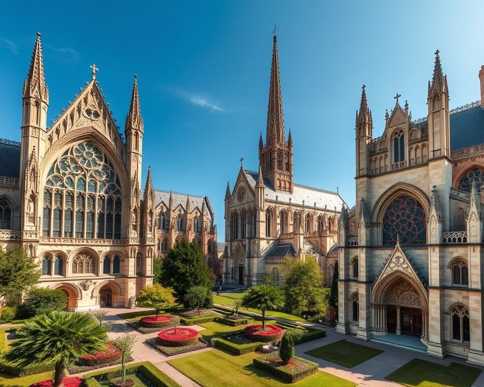 Gotische Kathedralen in Chartres, Frankreich