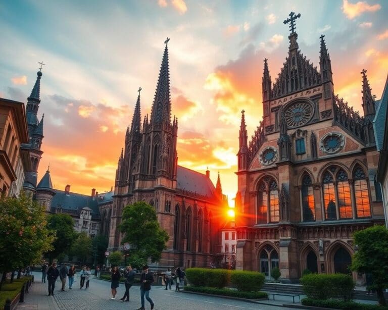 Gotische Kirchen in Erfurt, Deutschland
