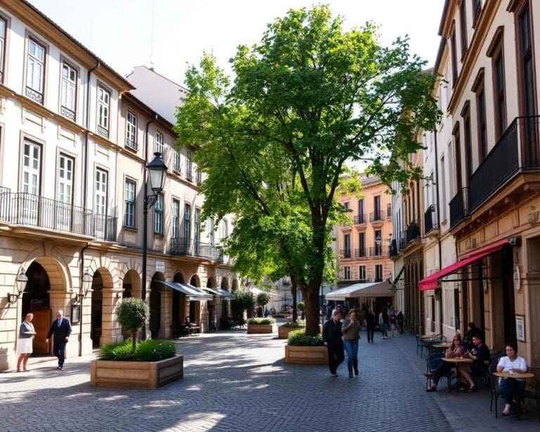 Historische Plätze in Santander, Spanien