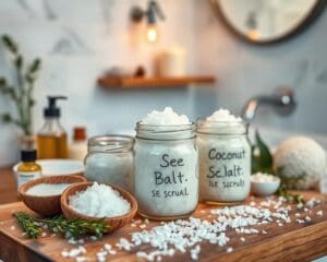 Körperpeelings mit Meersalz selbst gemacht