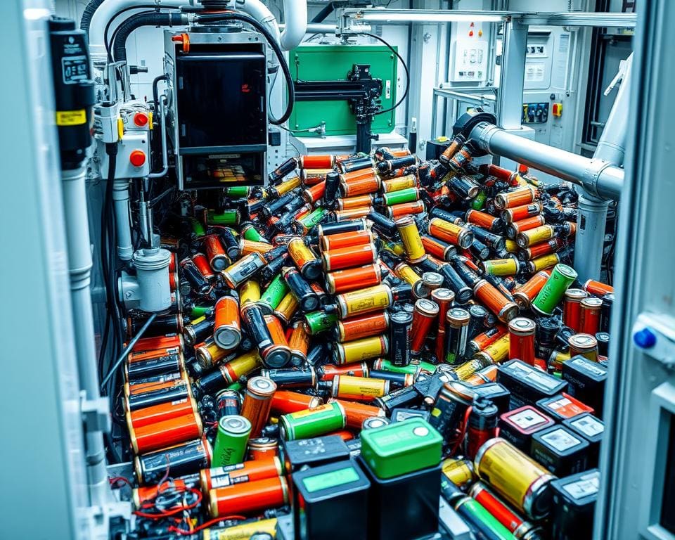 Lithium-Ionen-Batterien im Akkurecycling