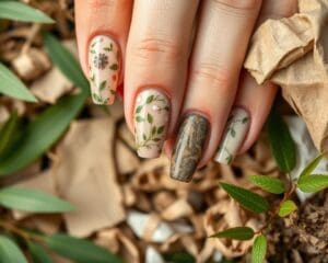 Nageldesigns mit nachhaltigen Materialien