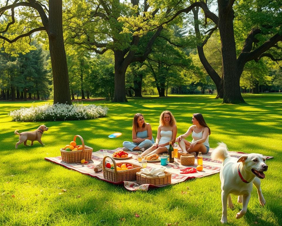 Outdoor Aktivitäten beim Picknick