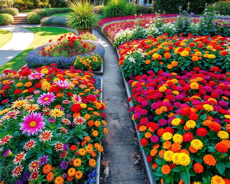 Pflanzenkombinationen für farblich passende Blumenbeete