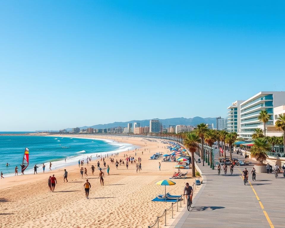 Playa de la Malvarrosa und Playa de las Arenas in Valencia