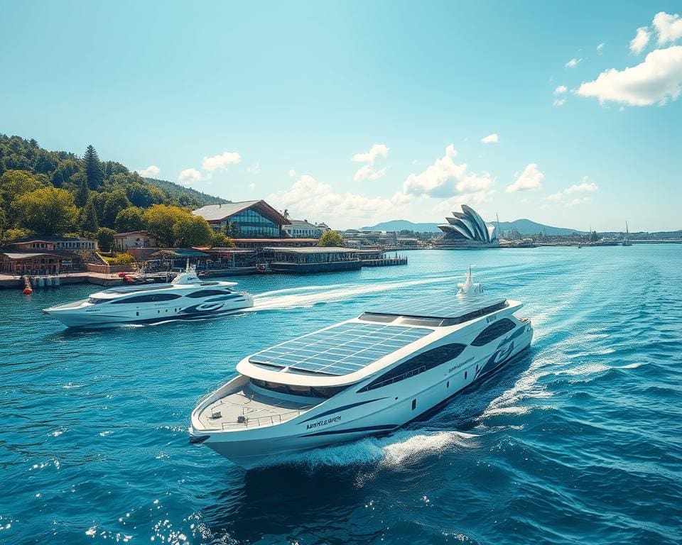 Solarbetriebene Fähren für umweltbewussten Transport